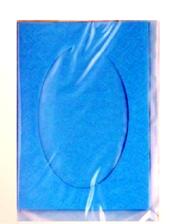 Zestaw 5 kopert C-6 + 5 kart passepartout z wycięciem owalnym w kolorze jasnoniebieskim. Kod towaru : PP 12030